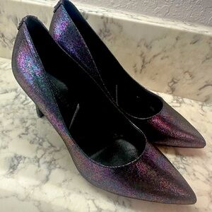 Karl Lagerfeld Metallic Heels
